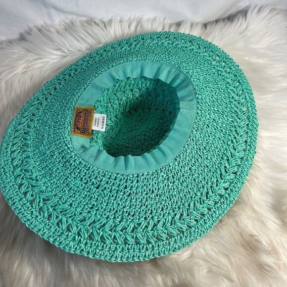 Scala Collezione Aqua‎ Woven Sun Hat main image 4